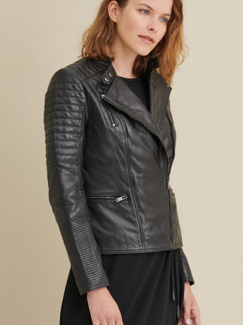 Hadley Quilted Leather Jacket - Leather Maker Store