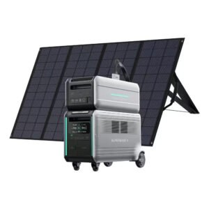 Zendure 3800W Output/6600W Plug and Play Solar Generator W/Dual Voltage Output with 400W Solar Panel and 600W Satellite Battery