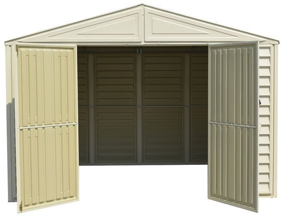 DuraMax 10x8 Vinyl Storage Shed - No Floor